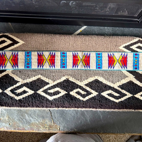 Native American Hand Beaded Belt